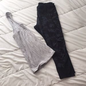 Active Life navy and black camo leggings